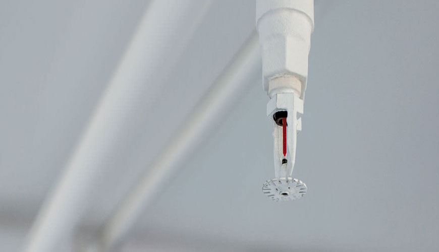 EN 14972-1 Sabit Yangınla Mücadele Sistemleri - Su Sisi Sistemleri için Test