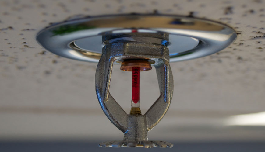 EN 14972-3 Sabit Yangınla Mücadele Sistemleri - Su Sisi Sistemleri - Otomatik Nozul Sistemleri için Test