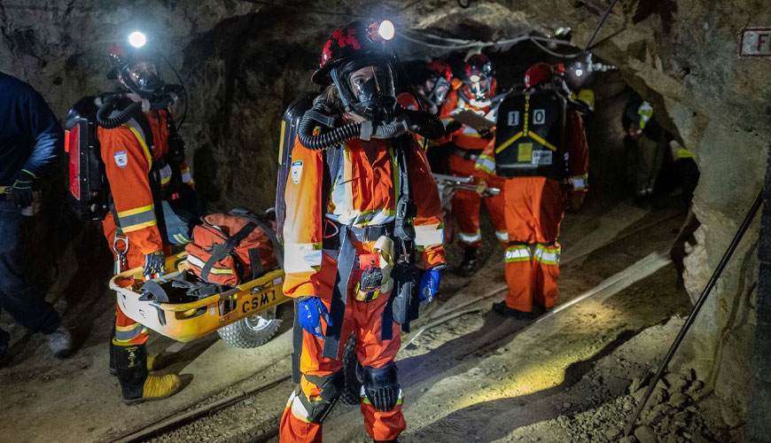EN 14983 Preizkus za preprečevanje eksplozij in zaščito v podzemnih rudnikih
