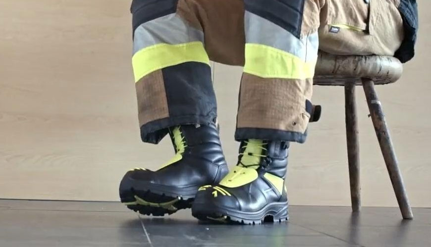 Phương pháp thử tiêu chuẩn EN 15090 cho giày dành cho lính cứu hỏa