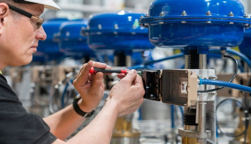 EN 15714-3 Endüstriyel Vanalar - Pnömatik Kısmi Turlu Aktüatörler için Test