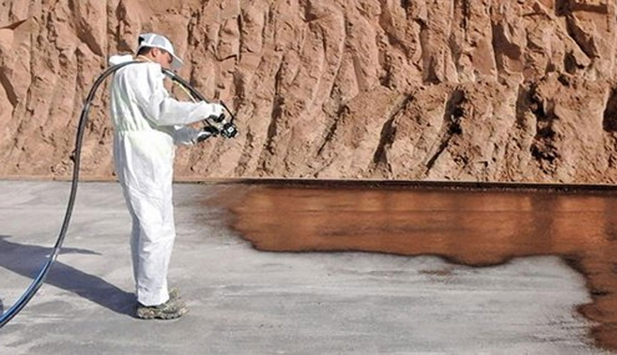 EN 15820 Su Yalıtımı için Polimer Modifiyeli Bitümlü Kalın Kaplamalar - Su Geçirmezlik Tayini için Test