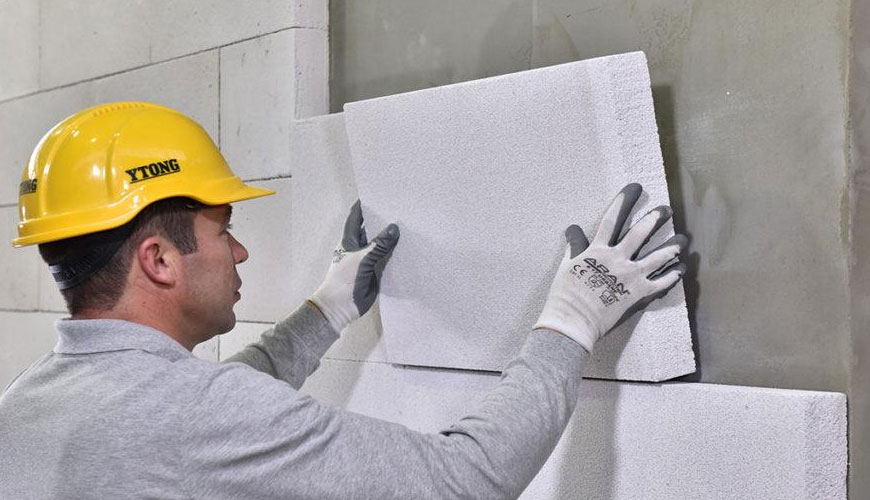 EN 1608 Bina Uygulamaları için Isı Yalıtım Ürünleri, Yüzeylere Paralel Çekme Dayanımının Belirlenmesi için Standart Test