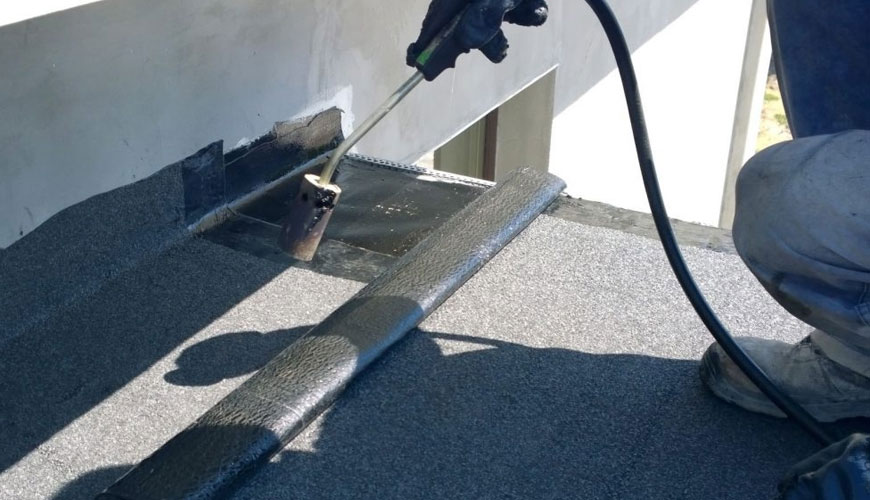 EN 1849-1 防水用柔性板，單位面積厚度和質量的測定，屋頂防水用瀝青板