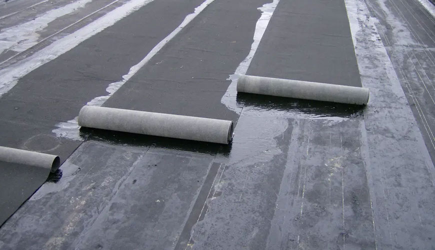 EN 1850-1 Su Yalıtımı için Esnek Levhalar - Çatı Su Yalıtımı için Bitümlü Levhalar Testi