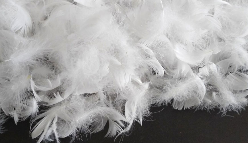 EN 1883 Tüy ve Kuş Tüyü - Testler Işığında Numune Alma için Standart Test