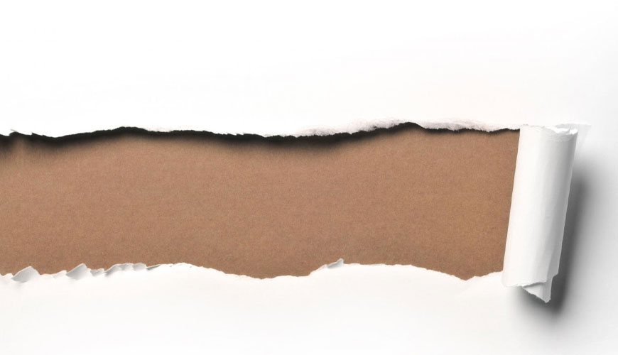 EN 21974 Kağıt - Yırtılma Direncinin Tayini (Elmendorf yöntemi) için Standart Test