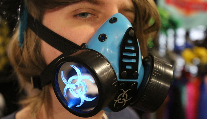 EN 269 Standardni preskus zaščitnih naprav za dihala, električni respirator za svež zrak s kapuco