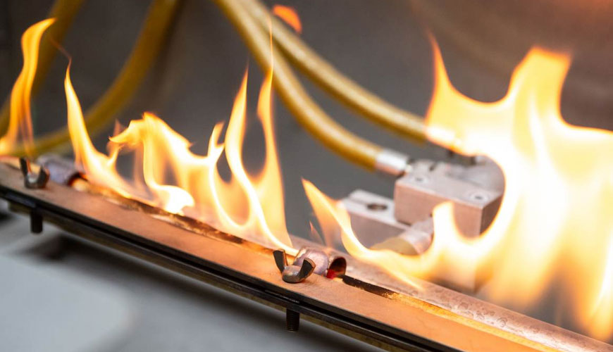 EN 50265-1 Yangın Koşulları Altındaki Kablolar - Tek Yalıtılmış İletken veya Kablo için Dikey Alev Yayılmasına Direnç Testi