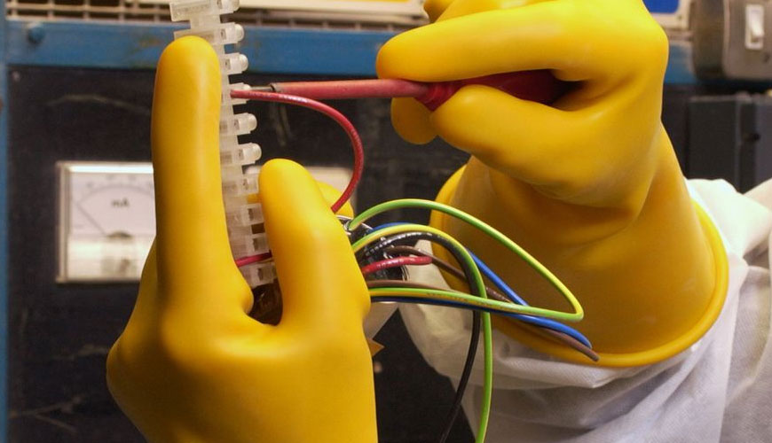 EN 60903 Rokavice za električarja - standardni test za rokavice iz izolacijskega materiala