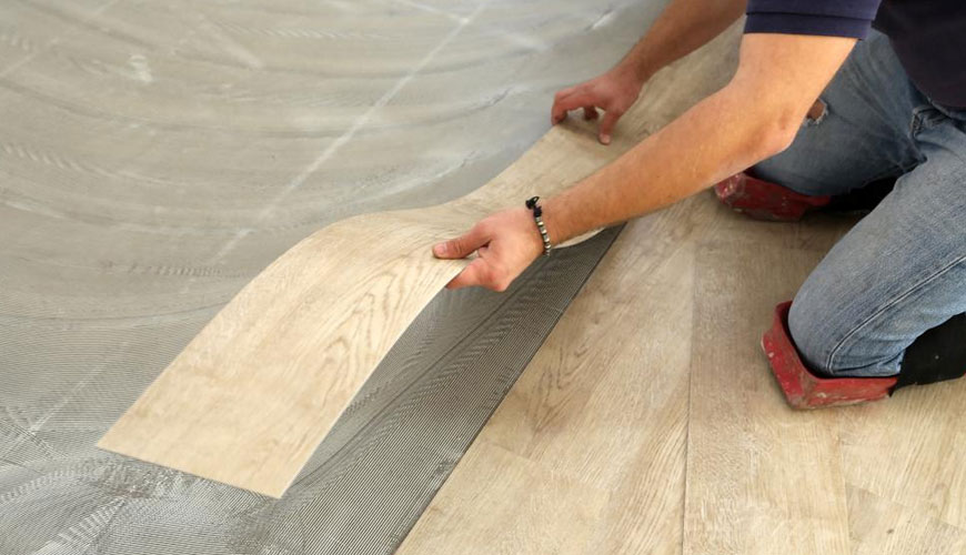 EN 661 Esnek Zemin Kaplamaları - Suyun Yayılmasının Belirlenmesi için Standart Test Yöntemi