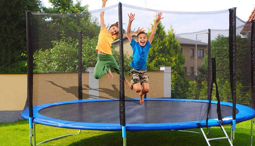 EN 71-14 Varnost igrač, 14. del: Standardna preskusna metoda za trampoline za domačo uporabo