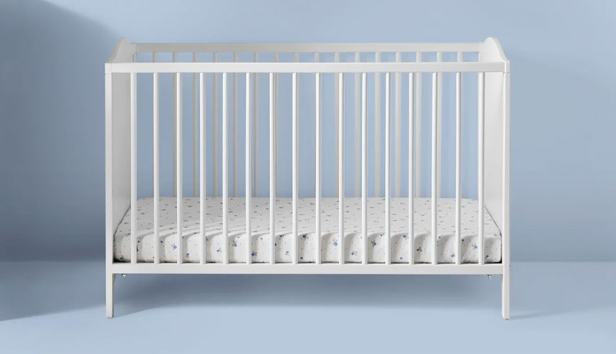 EN 716-2 Pohištvo, otroške posteljice in zložljive postelje za domačo uporabo, 2. del: Preskusne metode