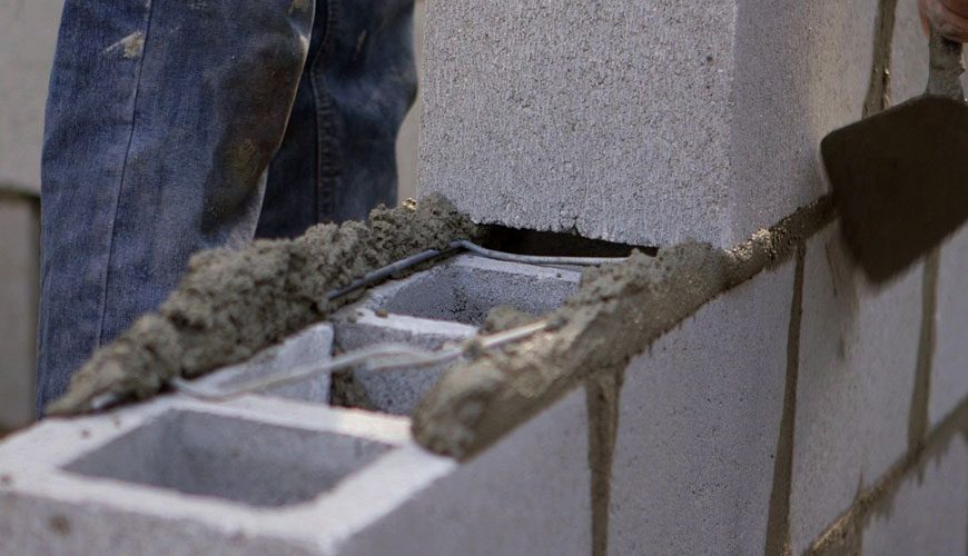 EN 846-5 Duvar Bağlarının Çekme ve Basınç Yük Kapasitesinin ve Yük Yer Değiştirme Özelliklerinin Belirlenmesi için Standart Test