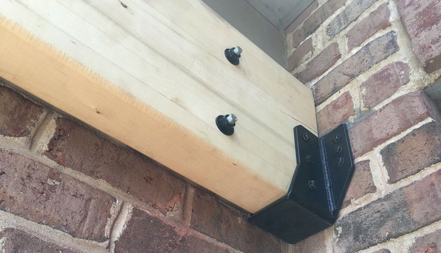 EN 846-8 Duvarcılık için Yardımcı Bileşenler - Bölüm 8: Kiriş Askılarının Yük Kapasitesinin ve Yük Sapma Özelliklerinin Belirlenmesi Testi