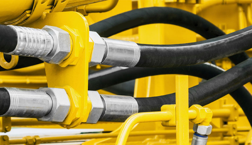 EN 856 Kauçuk Hortumlar ve Hortum Düzenekleri - Kauçuk Kaplı Spiral Tel Takviyeli Hidrolik Tip