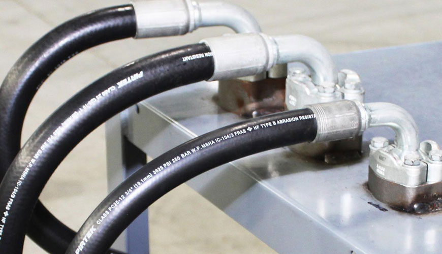 EN 857 橡膠軟管和軟管組件，用於液壓應用的金屬絲網增強緊湊型測試標準