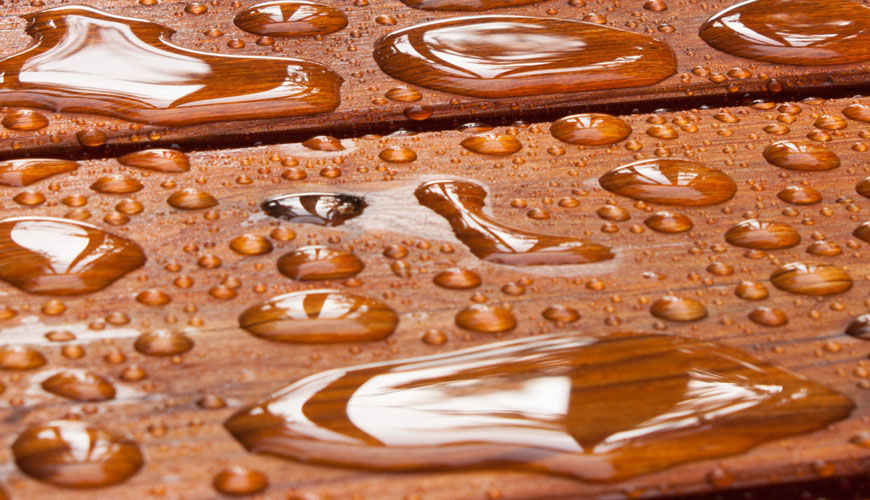 EN 927-5 Boyalar ve Vernikler, Dış Mekan Ahşap için Kaplama Malzemeleri ve Kaplama Sistemleri, Bölüm 5: Su Geçirgenliğinin Değerlendirilmesi