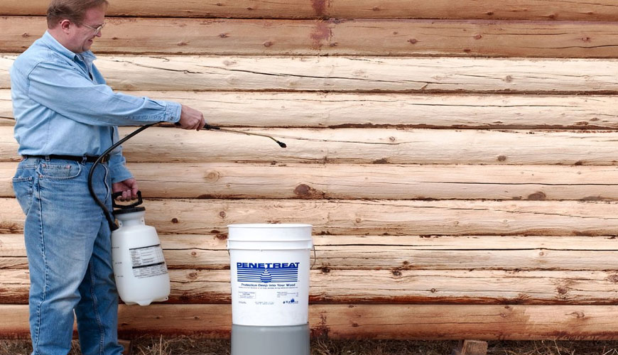 EN 927-7 Boyalar ve Vernikler, Dış Mekan Ahşap için Kaplama Malzemeleri ve Kaplama Sistemleri, Bölüm 7: Ahşap Kaplamaların Budak Lekelenmesine Karşı Direncinin Değerlendirilmesi