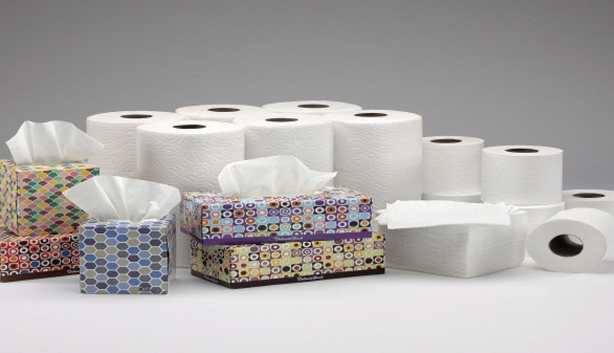 EN ISO 12625-8 Kağıt Mendil ve Doku Ürünleri - Su Emme Süresi ve Su Emme Kapasitesi için Test