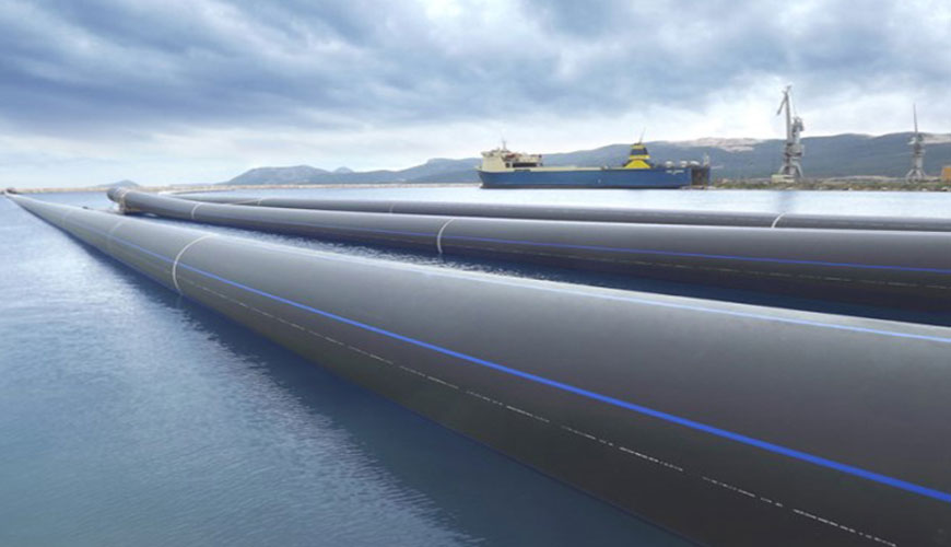 EN ISO 13479 Sıvıların Taşınması için Poliolefin Borular - Çentikli Borularda Yavaş Çatlak Büyümesi için Test Yöntemi