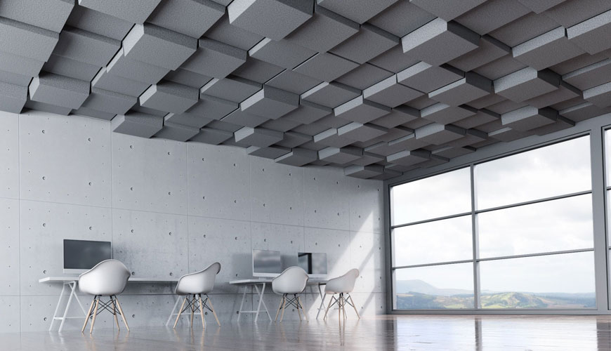 EN ISO 140-9 Akustik - Plenum Bulunan Asma Tavanın Odadan Odaya Havayla Taşınan Ses Yalıtımının Laboratuvar Ölçümü