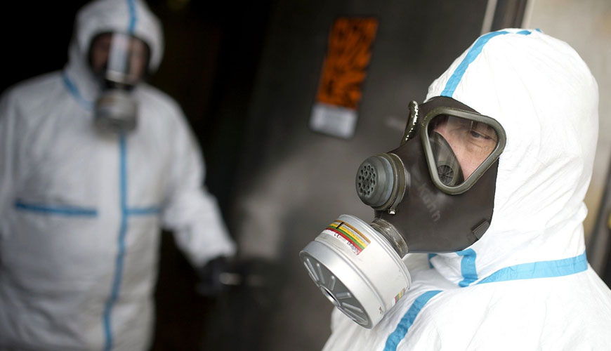 EN ISO 17491-1 Zaščitna obleka - Preskusne metode za zaščito oblačil pred kemikalijami - 1. del: Ugotavljanje odpornosti proti uhajanju zunanjega plina