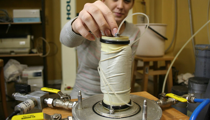 EN ISO 17892-8 Jeoteknik İnceleme - Konsolide Edilmemiş Drenajsız Üç Eksenli Test