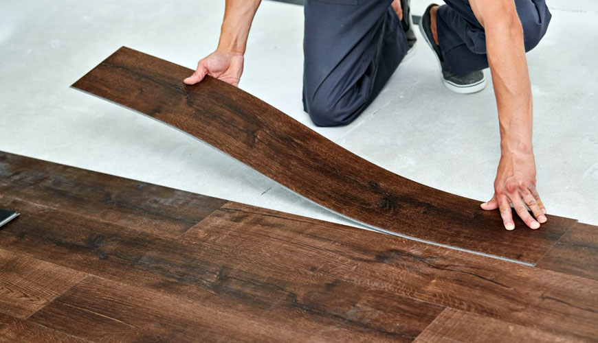 EN ISO 24343-2 Esnek ve Laminat Yer Kaplamaları - Girinti ve Artık Girinti Tayini - Bölüm 2: Esnek Yer Kaplamasının Kısa Süreli Girintisi ve Artık Girintisi Testi