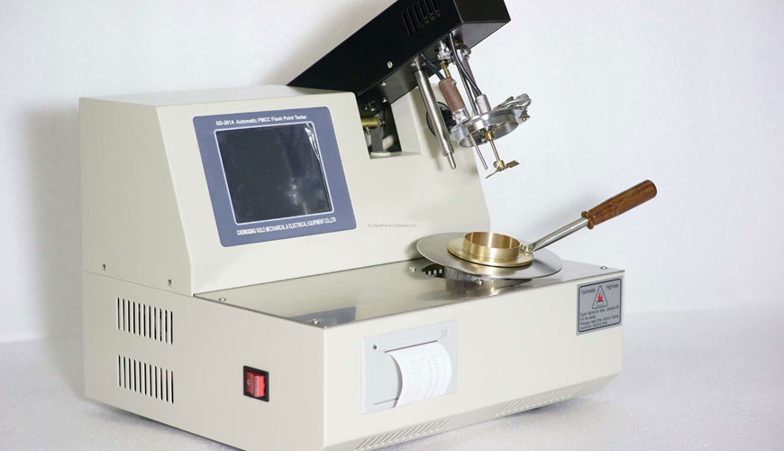 Determinación del punto de inflamación EN ISO 2719 - Método de copa cerrada de Pensky-Martens