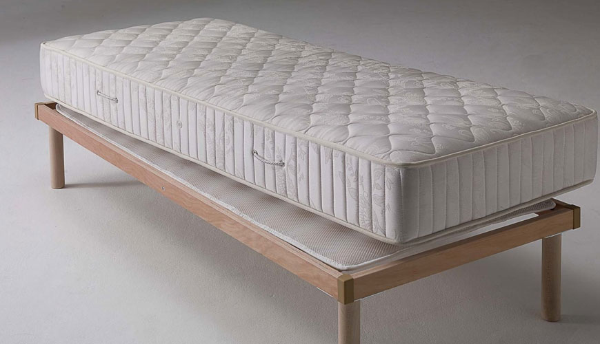 EN ISO 597-2 Pohištvo - Vrednotenje vnetljivosti vzmetnic in oblazinjenih posteljnih podlag
