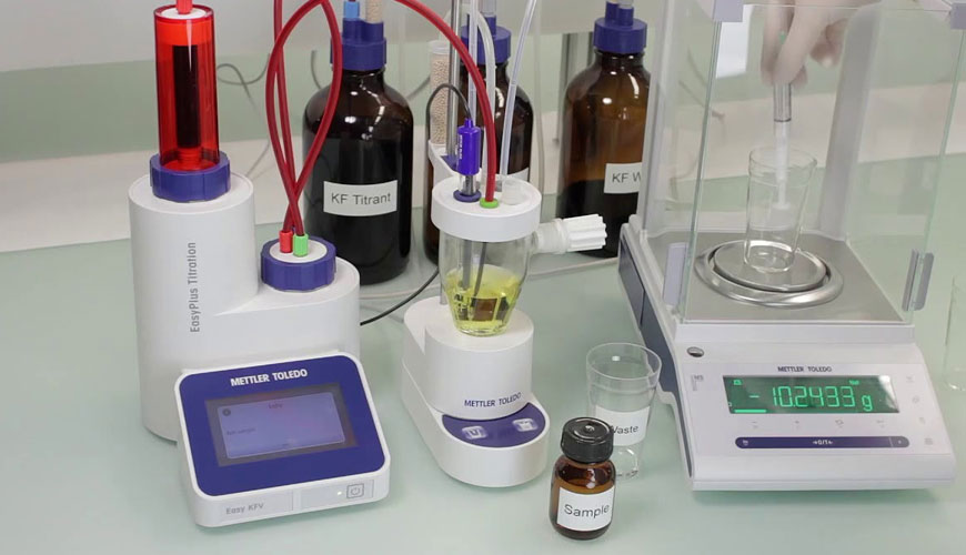 EN ISO 760 Determinación de agua - Prueba del método Karl Fischer (método general)