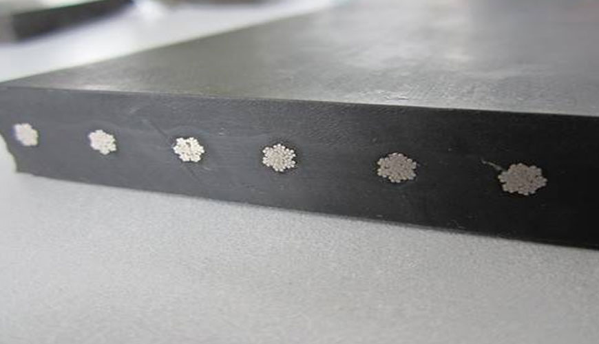 EN ISO 7622-2 Çelik Kordlu Konveyör Bantları, Boyuna Çekme Testi, Bölüm 2: Çekme Mukavemetinin Ölçümü için Standart Test