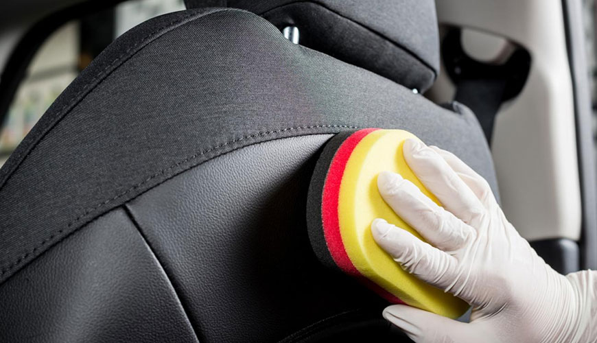 FORD FLTM BN 112-08 İç Kaplama Malzemeleri için Kirlenme ve Temizlenebilirlik Testi