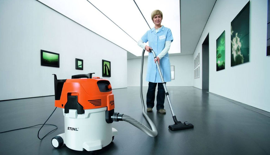 IEC 60335-2-69 Ev ve Benzeri Elektrikli Cihazlar, Bölüm 2-69: Ticari Kullanım için Elektrikli Fırça Dahil Islak ve Kuru Elektrikli Süpürgeler için Standart Test