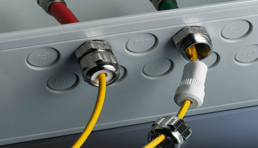 Prueba estándar IEC 62444 para prensaestopas para instalaciones eléctricas