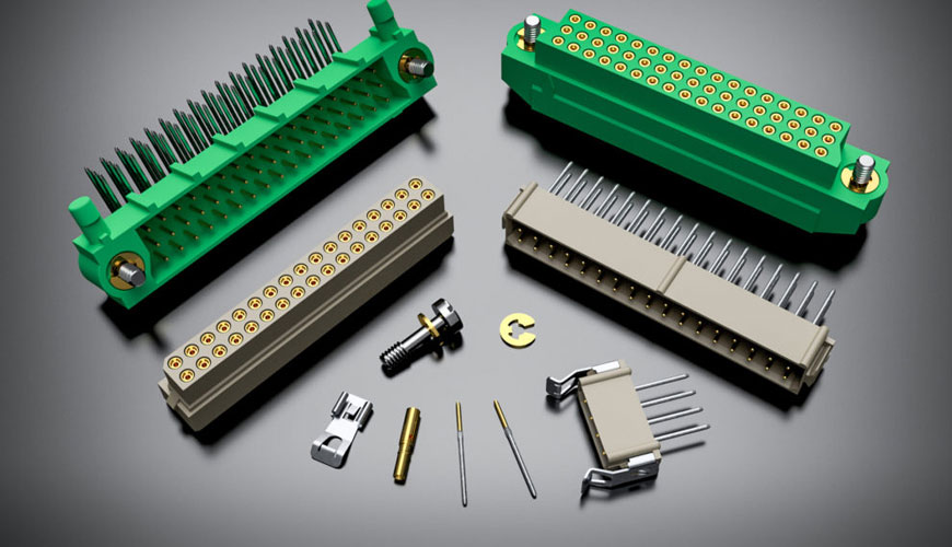 IEC EN 60603-8 Baskılı panolarla kullanım için 3 MHz altındaki frekanslar için konektörler - Bölüm 8: Erkek Kontaklı - Baskılı Panolar için İki Parçalı Konektörler