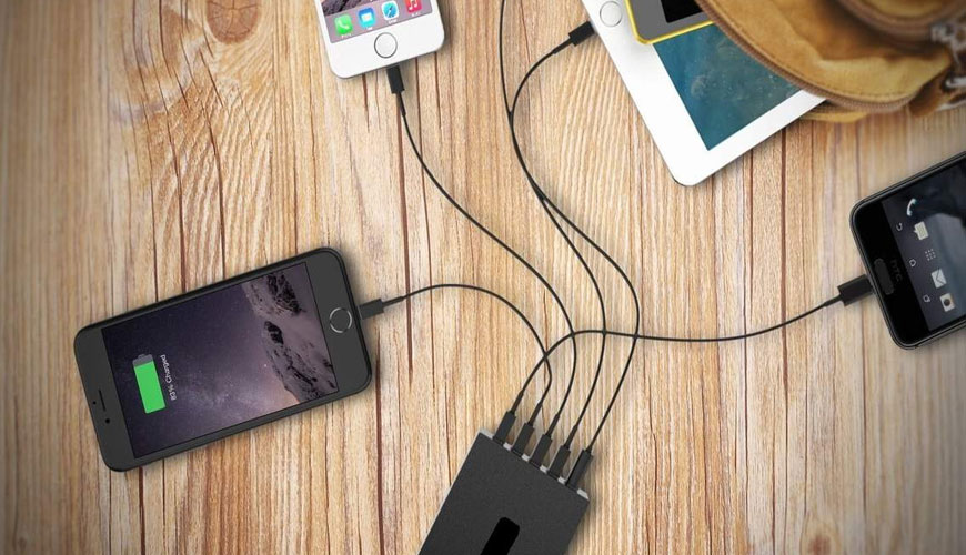 IEC EN 62680-3 Veri ve Güç için Evrensel Seri Veri Yolu Arayüzleri - Bölüm 3: USB Pil Şarj Özelliği için Standart Test