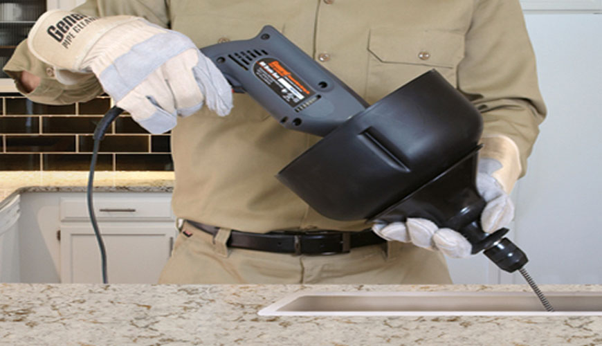 IEC EN 62841-2-21 Elektrik Motoruyla Çalışan El Aletleri - Elde Taşınan Kanal Temizleyiciler için Test