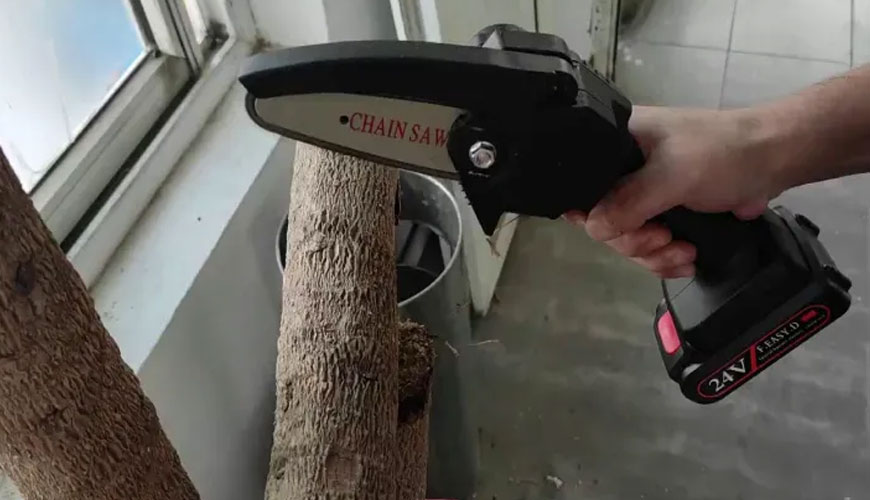 IEC EN 62841-3-10 Elektrik Motoruyla Çalışan El Aletleri - Taşınabilir Kesme Makineleri için Test