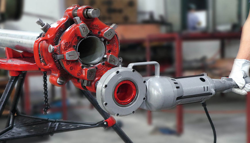 IEC EN 62841-3-12 Elektrik Motoruyla Çalışan El Aletleri - Taşınabilir Diş Açma Makineleri için Test