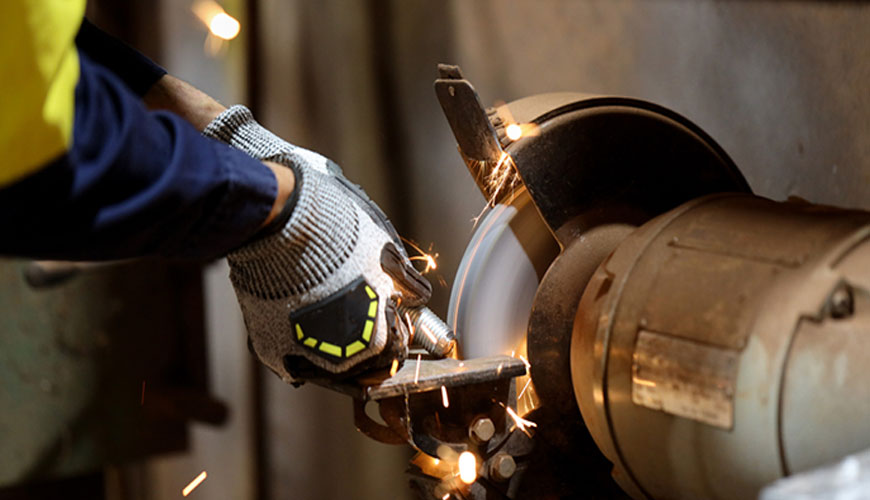 IEC EN 62841-3-4 Elektrik Motoruyla Çalışan El Aletleri - Taşınabilir Tezgah Tipi Taşlama Makineleri için Test