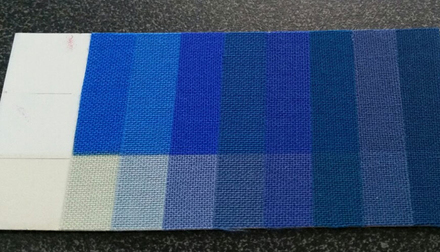 ISO 105-X11 Textiles, Pruebas de solidez del color, Parte X11: Prueba estándar de solidez del color al prensado en caliente