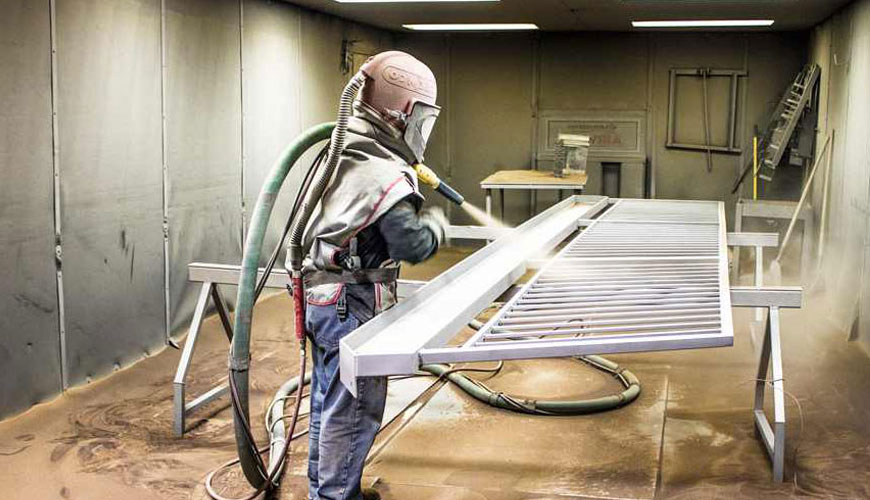 ISO 11125-4 Metalik Püskürtmeli Temizleme Aşındırıcıları için Test Yöntemleri - Görünür Yoğunluğun Tayini