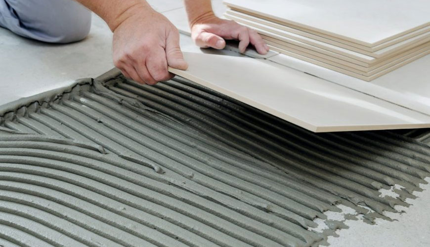 ISO 13007-6 Seramik Karolar, Derzler ve Yapıştırıcılar, Bölüm 6: Seramik Karoların Döşenmesinde Kullanılan Su Geçirmez Membranlar için Gereksinimler