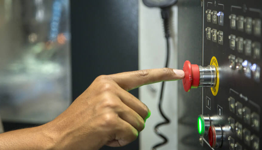 ISO 13850 Standard Test Method for Machine Safety, Emergency Stop