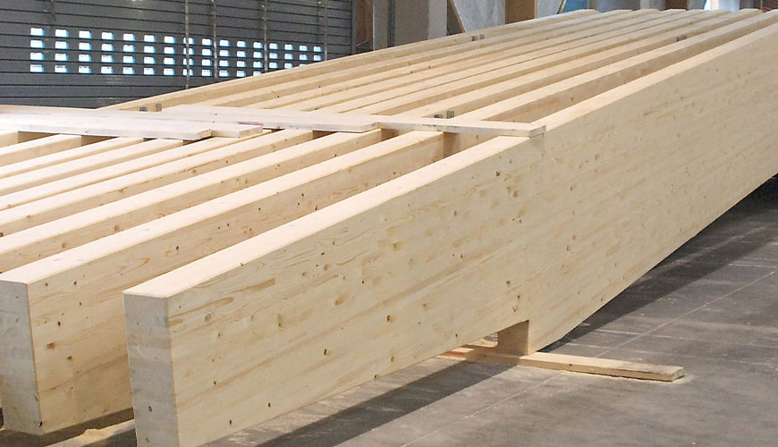 ISO 13910 Gỗ kết cấu, Giá trị đặc trưng của gỗ cấp bền, Tiêu chuẩn thử nghiệm lấy mẫu