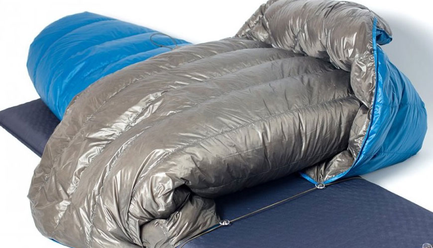 Các yêu cầu của ISO 23537 đối với túi ngủ, Thử nghiệm tiêu chuẩn đối với các yêu cầu về nhiệt và kích thước
