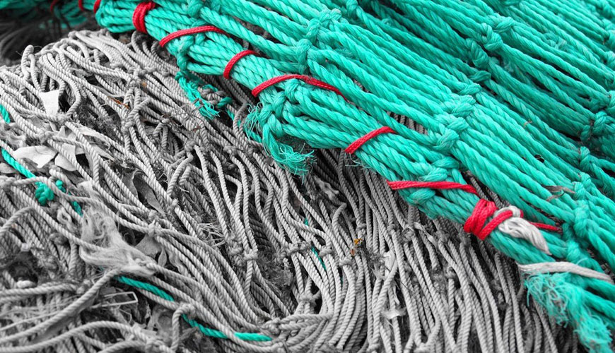 Ribiške mreže ISO 3790 - Preskus za določanje raztezka mrežne preje