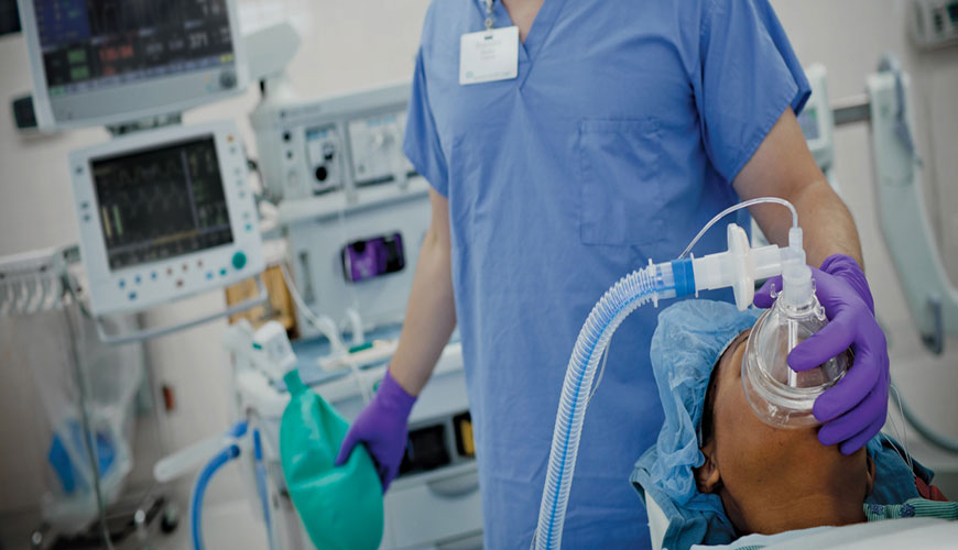 Standardni test ISO 4135 za anestezijsko in dihalno opremo